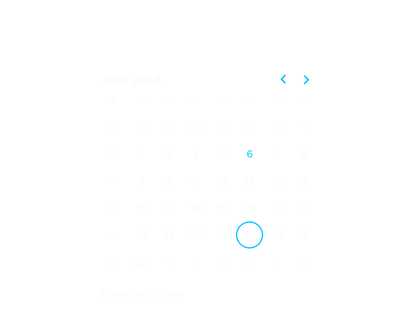 Screenshot of DayPicker displaying the September 2025 calendar, with the date range from the 17th to the 20th selected.